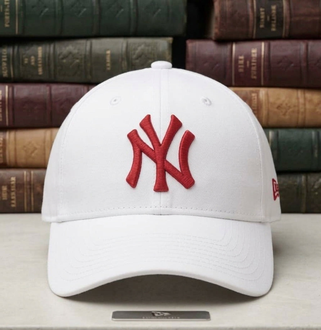 NY New York Yankees Embroidered White Baseball Cap – Premium Cotton Unisex Hat