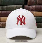 NY New York Yankees Embroidered White Baseball Cap – Premium Cotton Unisex Hat