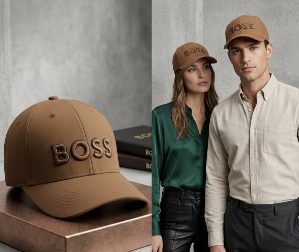 BOSS Brown Baseball Cap for Men | Adjustable Premium Casual Hat