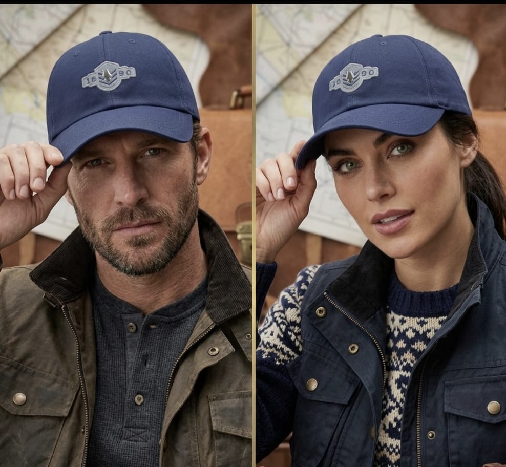 Men’s Navy Blue Cap | Adjustable Premium Baseball Hat