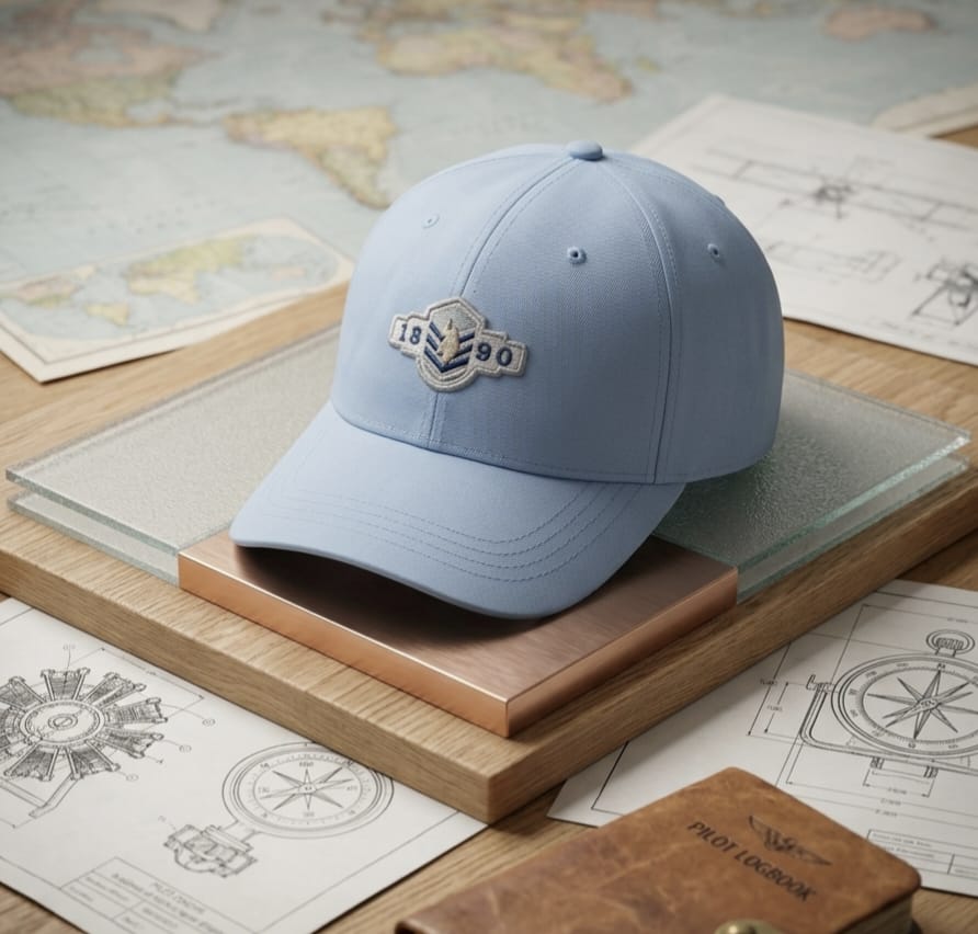 Men’s Light Blue Cap | Adjustable Premium Baseball Hat