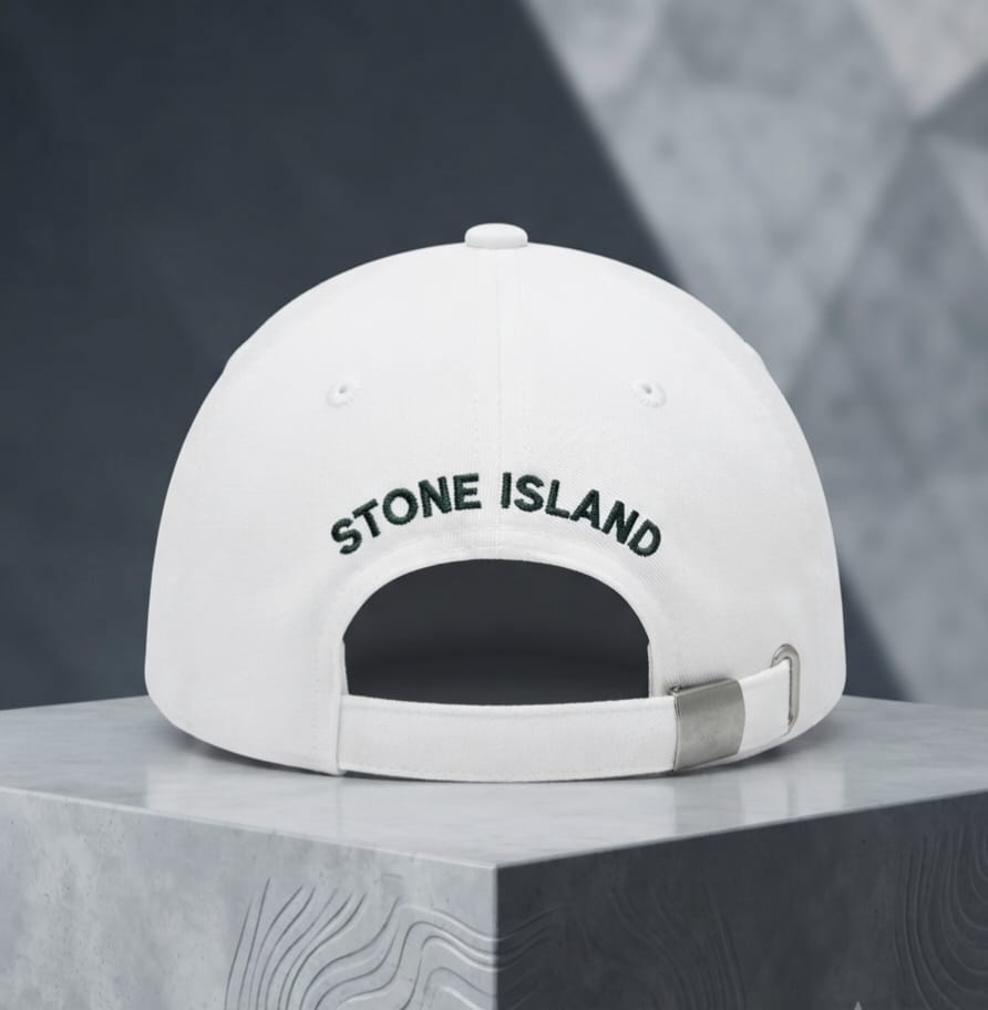 White Premium Baseball Cap for Men | Adjustable Fit