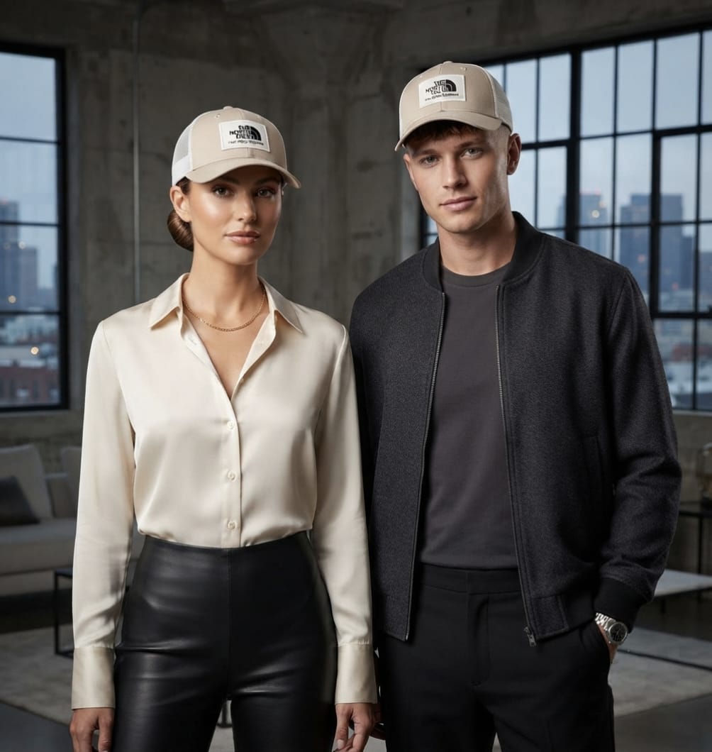 The North Face Beige Premium Cap for Men | Adjustable Hat