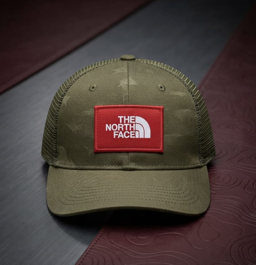 The North Face Olive Green Premium Cap for Men | Adjustable Hat