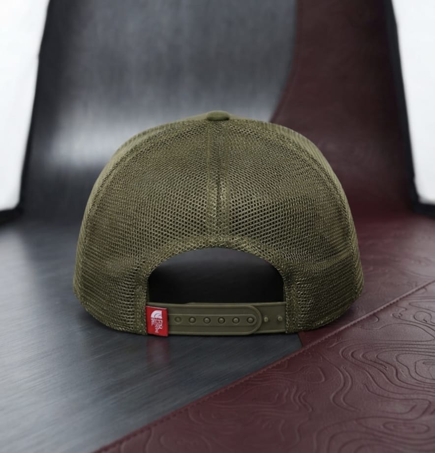 The North Face Olive Green Premium Cap for Men | Adjustable Hat