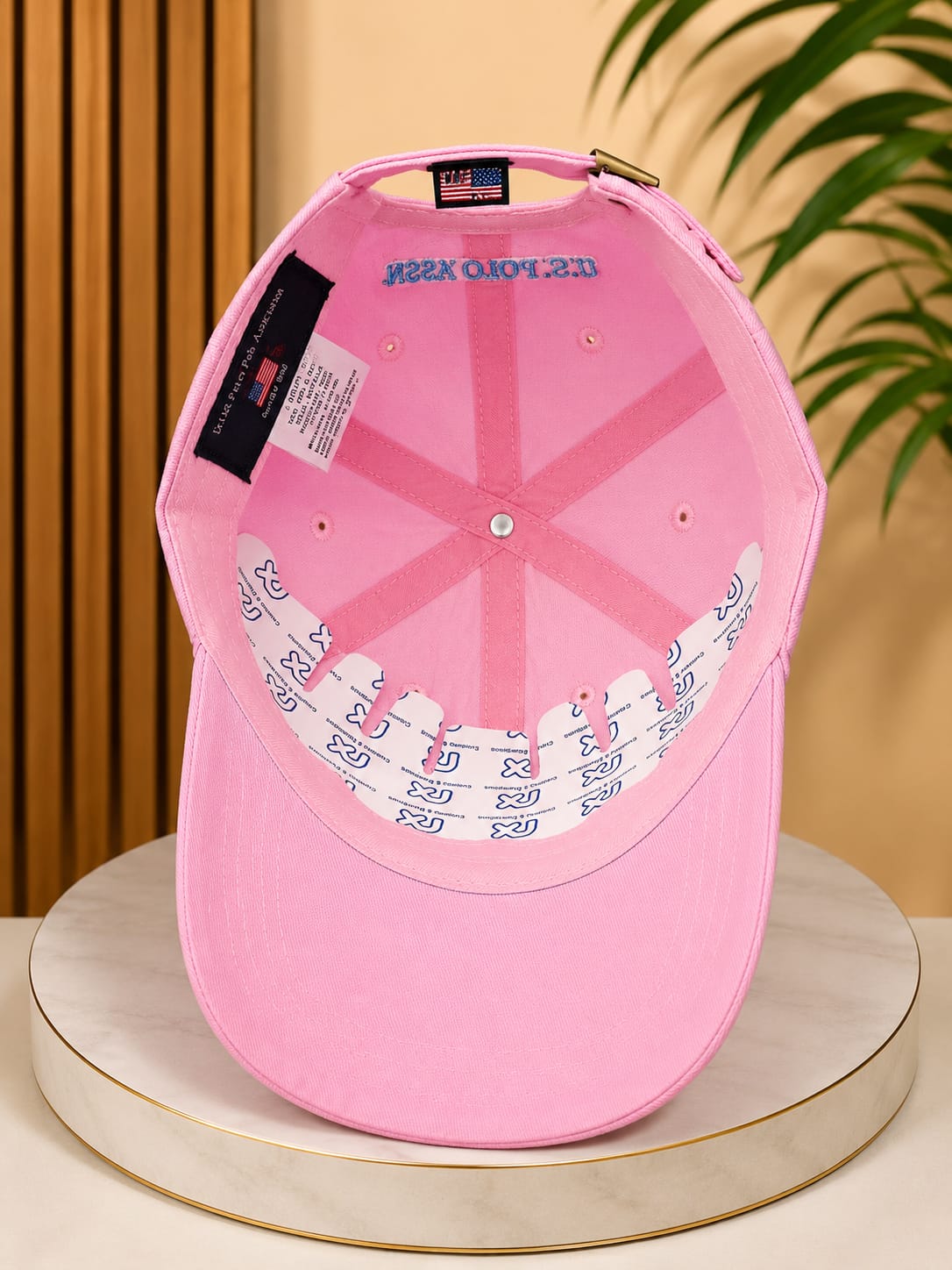 U.S. Polo Pink Premium Cap for Men | Adjustable Baseball Hat