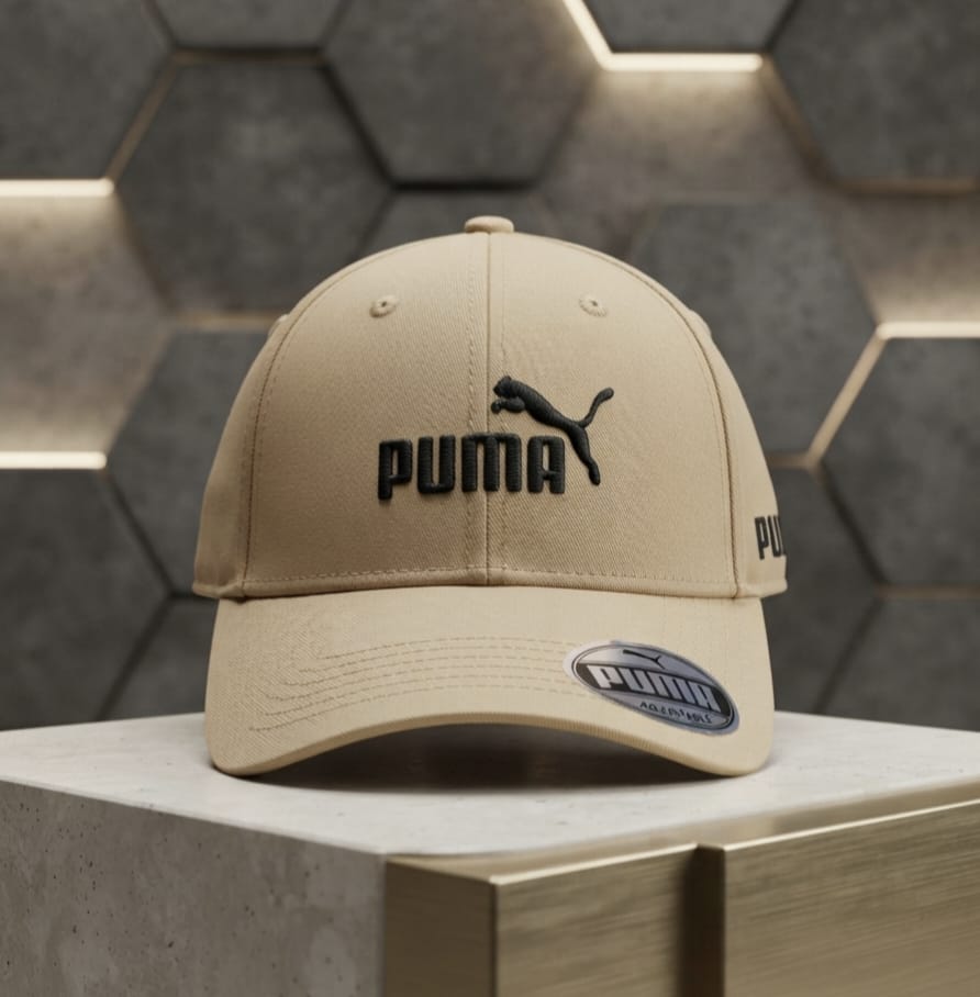 PUMA Beige Premium Cap for Men | Adjustable Baseball Hat