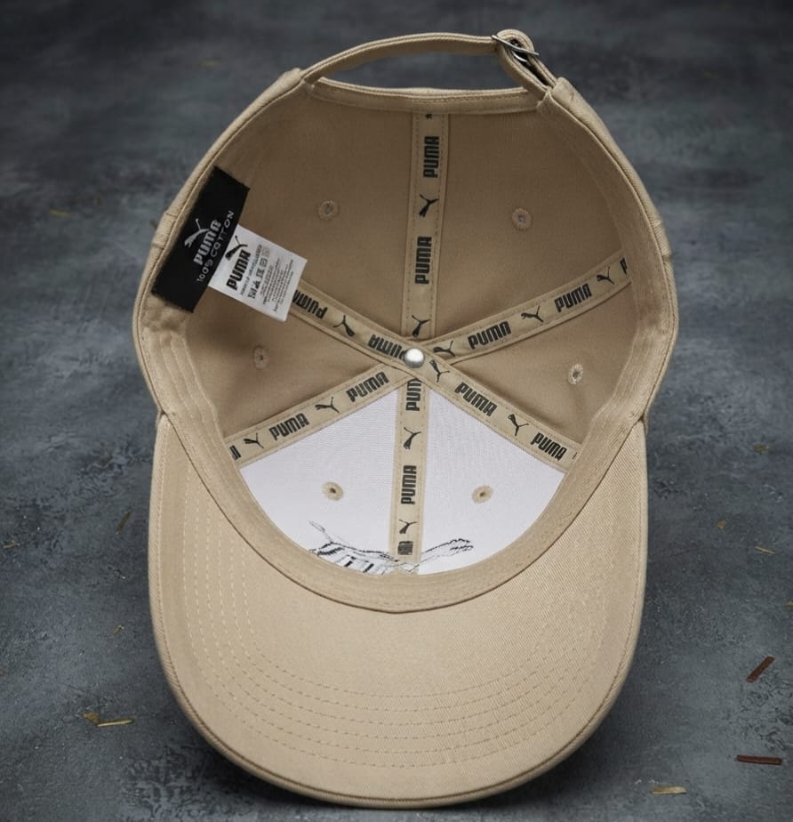 PUMA Beige Premium Cap for Men | Adjustable Baseball Hat