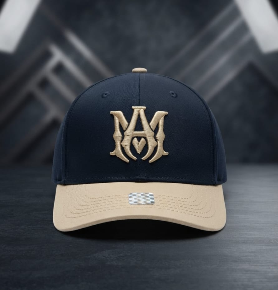 Black & Beige Premium Cap for Men | Adjustable Baseball Hat