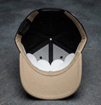 Black & Beige Premium Cap for Men | Adjustable Baseball Hat