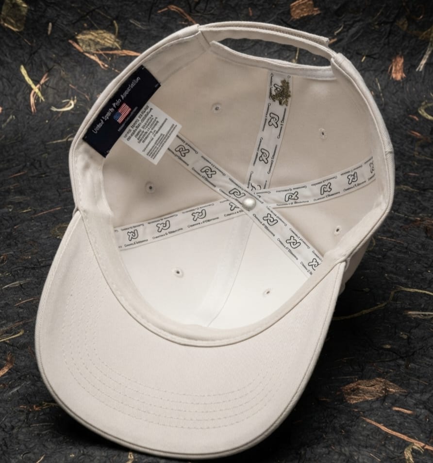 U.S. Polo White Premium Baseball Cap for Men | Adjustable Fit