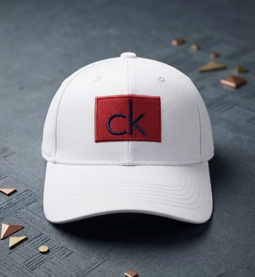 CK White Premium Cap for Men | Adjustable Baseball Hat