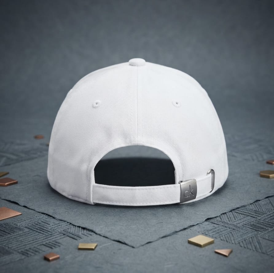 CK White Premium Cap for Men | Adjustable Baseball Hat