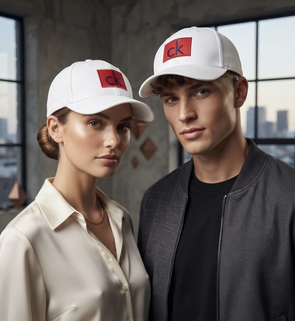 CK White Premium Cap for Men | Adjustable Baseball Hat