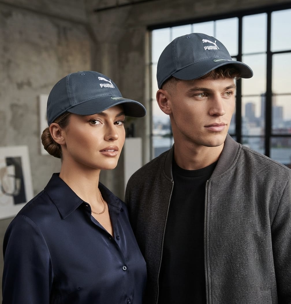 PUMA Navy Blue Premium Baseball Cap for Men | Adjustable Fit