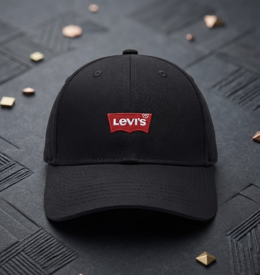 Levi’s Black Premium Cap for Men | Adjustable Baseball Hat