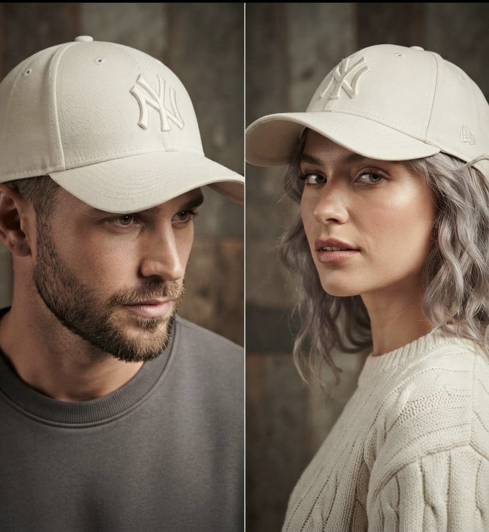 NY Cream Premium Baseball Cap for Men | Adjustable Casual Hat
