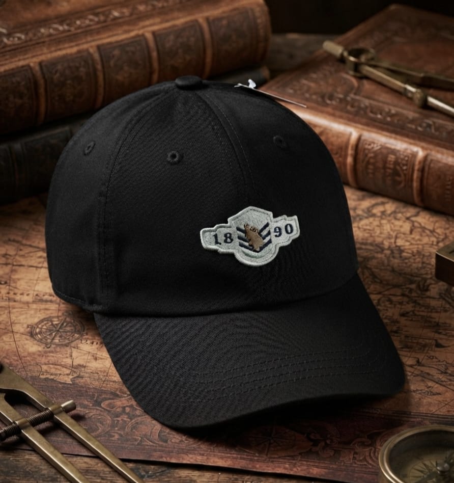 US POLO Black Premium Baseball Cap for Men | Adjustable Casual Hat