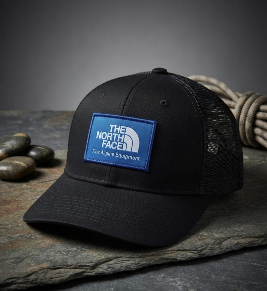 The North Face Black Premium Cap for Men | Adjustable Hat