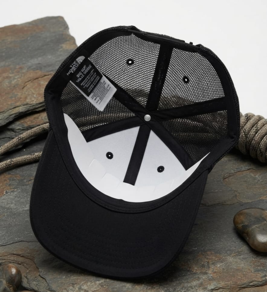 The North Face Black Premium Cap for Men | Adjustable Hat