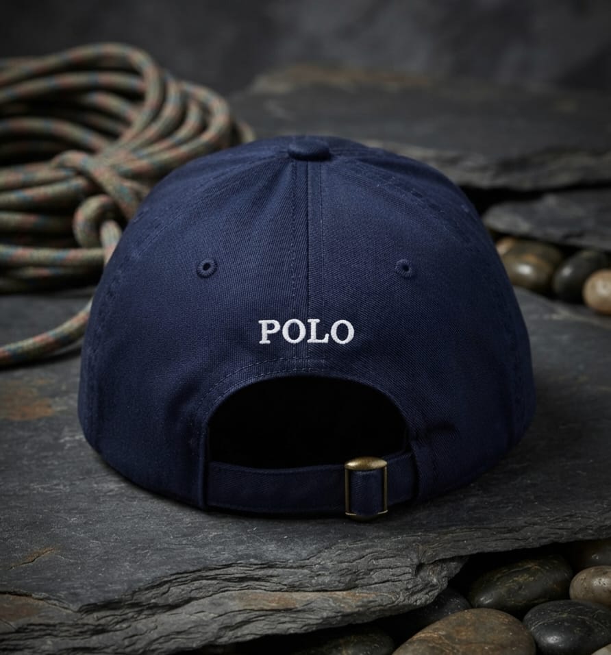 POLO Navy Blue Premium Cap for Men | Adjustable Baseball Hat