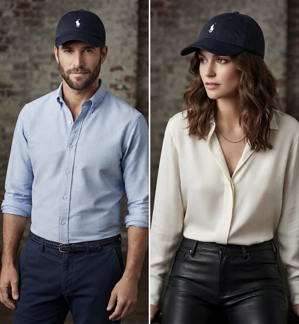 POLO Navy Blue Premium Cap for Men | Adjustable Baseball Hat