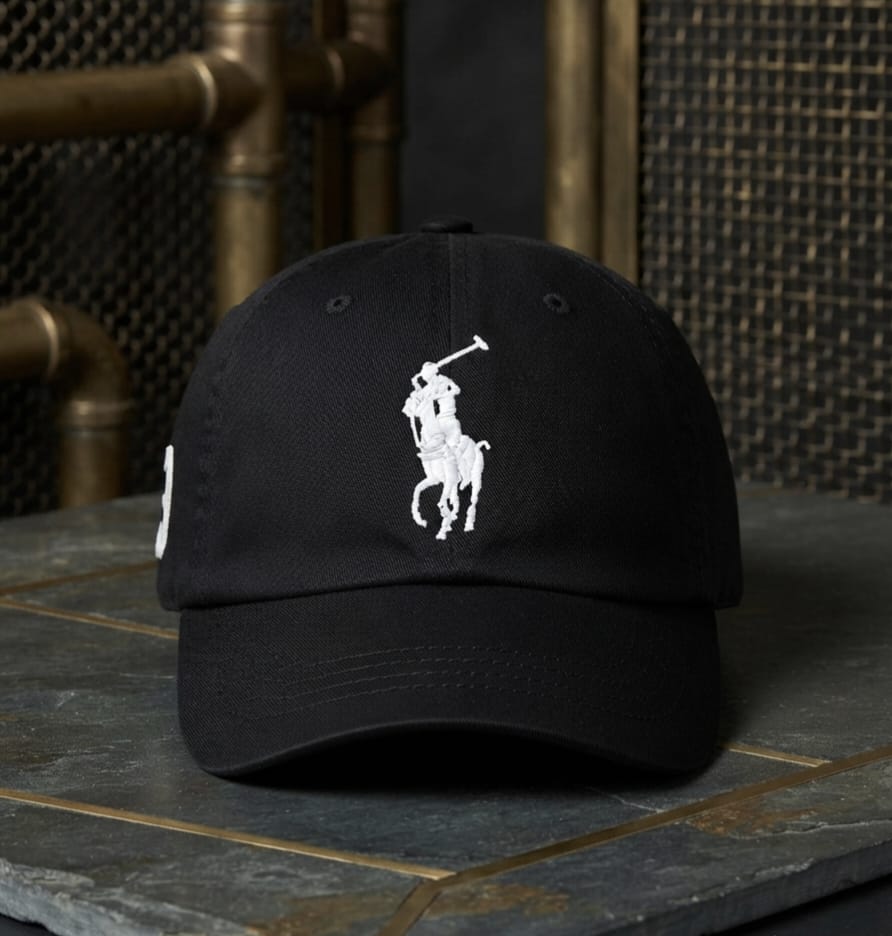 POLO Black Premium Cap for Men | Adjustable Baseball Hat