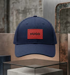 HUGO Navy Blue Premium Baseball Cap for Men | Adjustable Fit