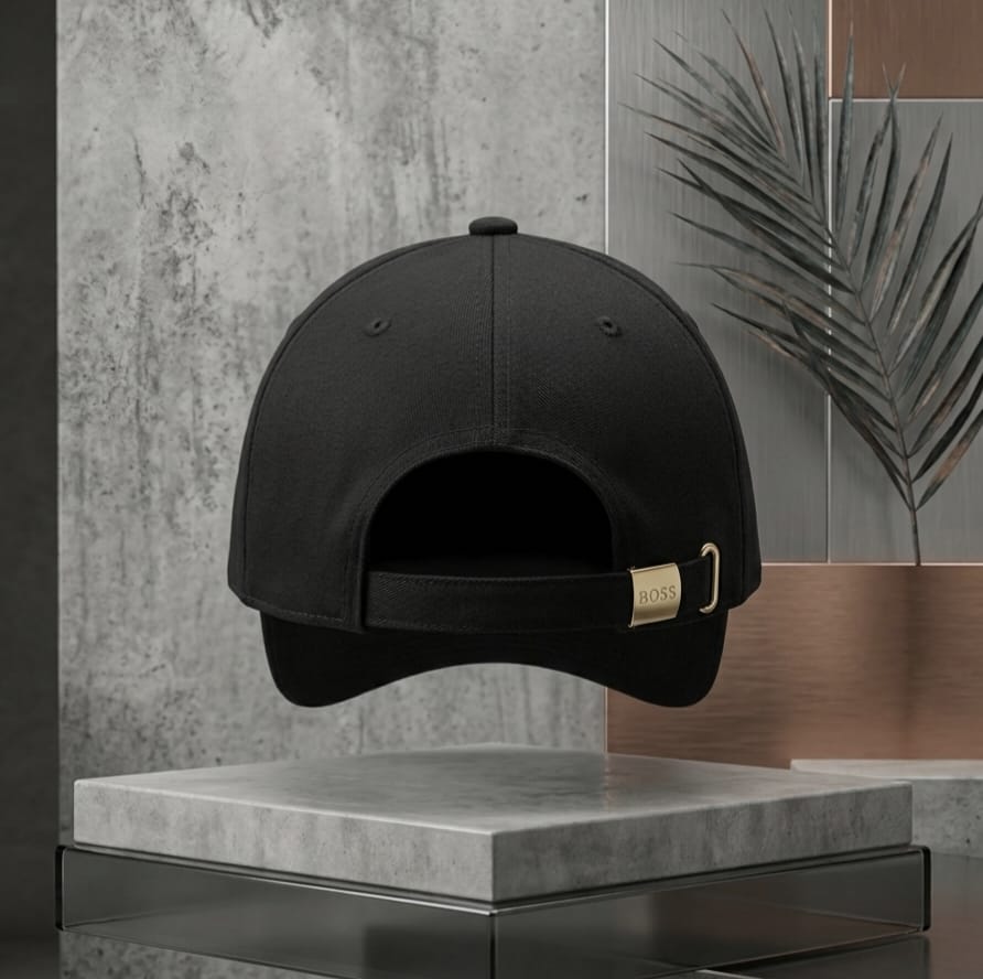 HUGO Black Premium Cap for Men | Adjustable Baseball Hat