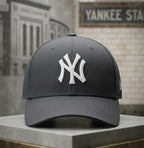 NY Yankees Grey Premium Cap for Men | Adjustable Baseball Hat