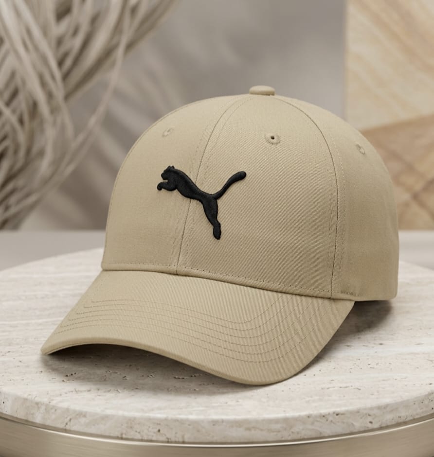 PUMA Beige Cap for Men | Adjustable Baseball Hat