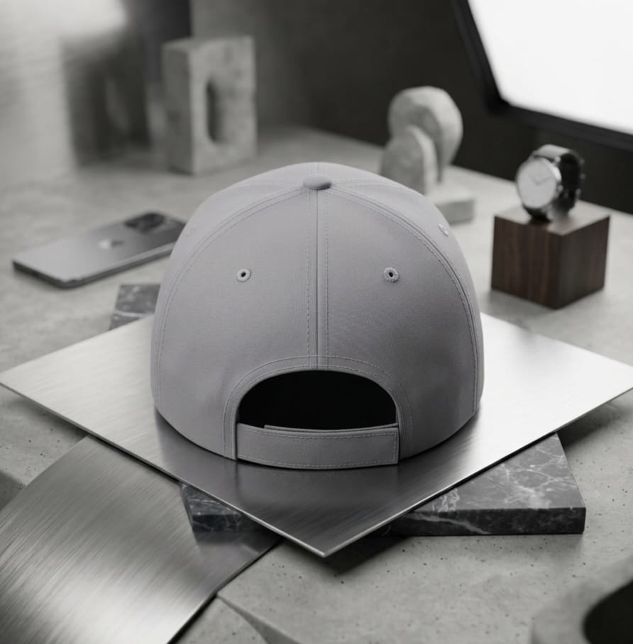 AM Embroidery Grey Baseball Cap – Premium Streetwear Unisex Hat