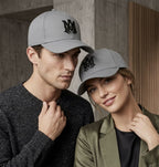 AM Embroidery Grey Baseball Cap – Premium Streetwear Unisex Hat