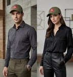 PUMA Red Patch Olive Green Baseball Cap – Premium Cotton Unisex Hat