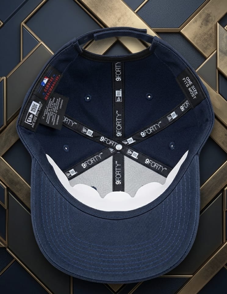 LA Navy Blue Premium Baseball Cap for Men | Adjustable Fit