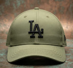 LA Olive Green Premium Cap for Men | Adjustable Baseball Hat
