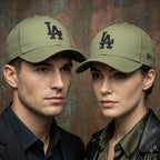 LA Olive Green Premium Cap for Men | Adjustable Baseball Hat