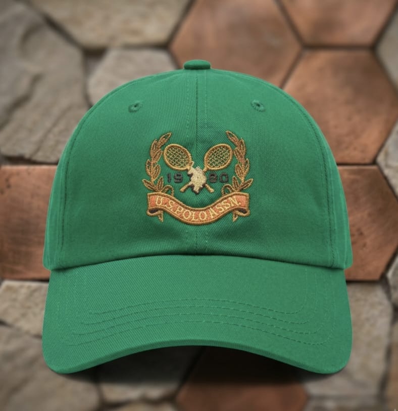 1890 Tennis Club Green Cap – Premium Embroidered Baseball Hat