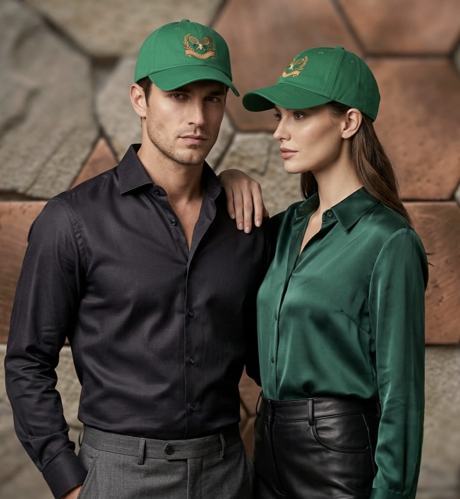 1890 Tennis Club Green Cap – Premium Embroidered Baseball Hat