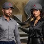 Jordan Grey Baseball Cap – Red Jumpman Logo Sports Hat
