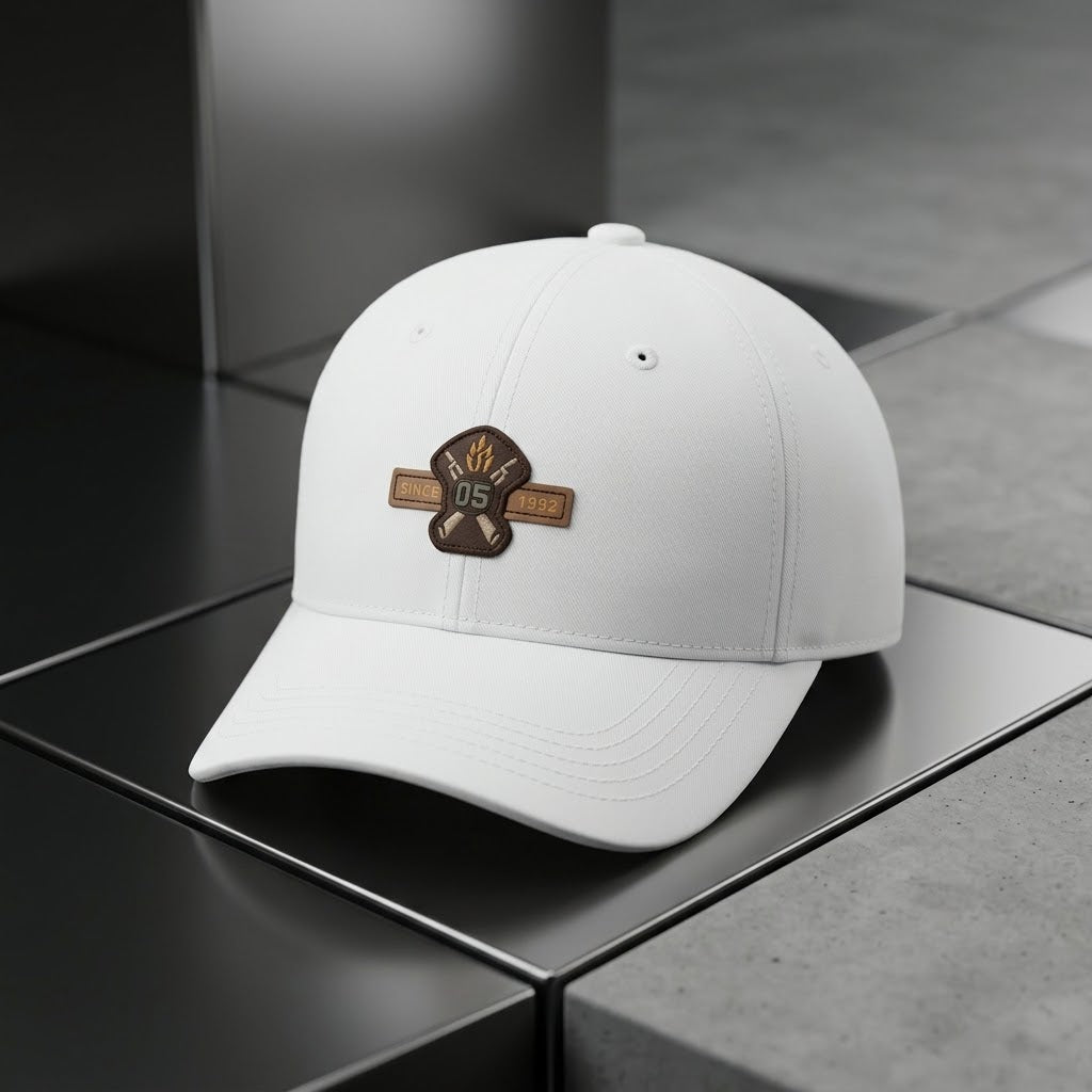 White Baseball Cap – Premium Embroidered Logo Casual Hat