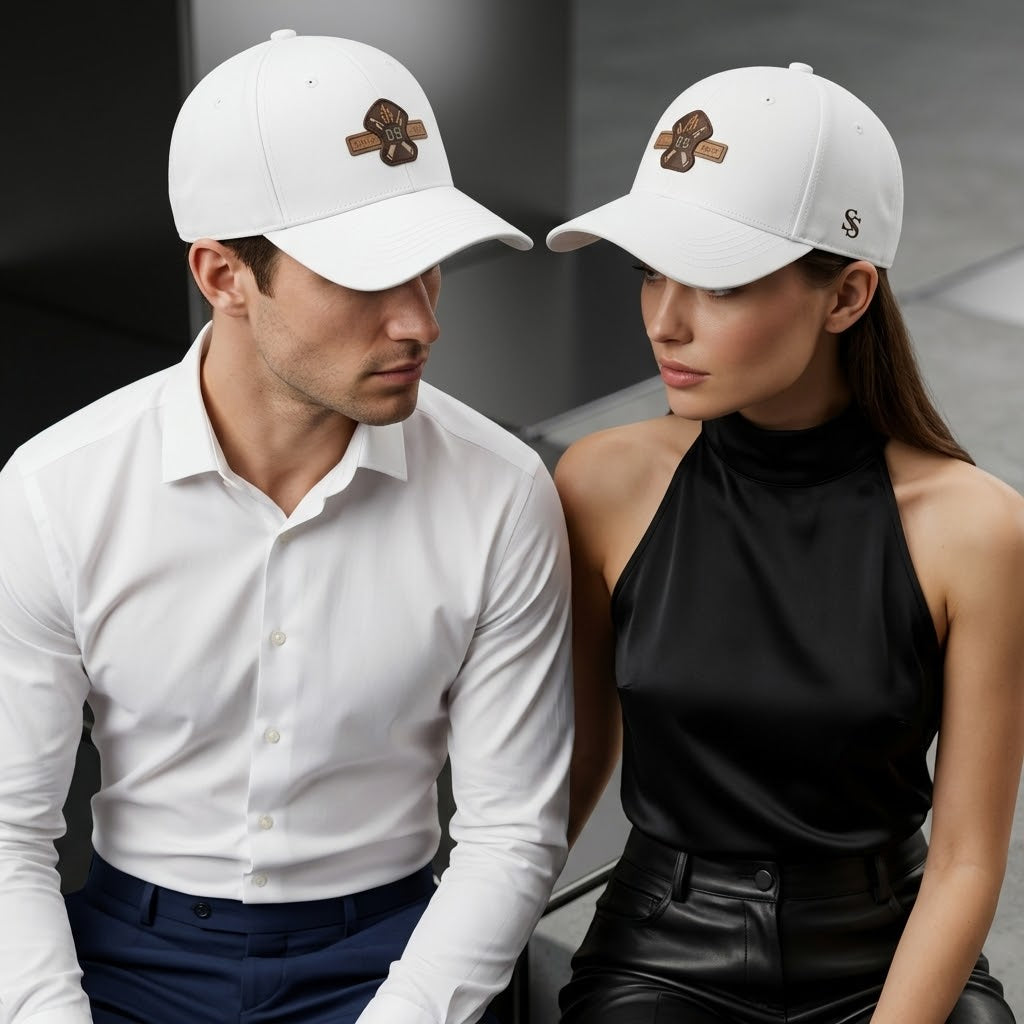 White Baseball Cap – Premium Embroidered Logo Casual Hat