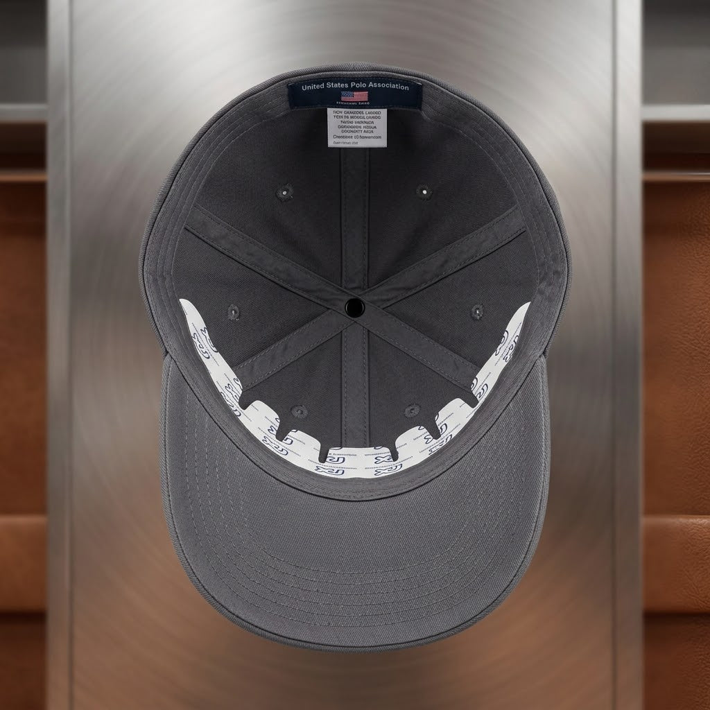 U.S. Polo Gray Cap – Premium Embroidered Logo Baseball Hat
