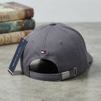 Tommy Hilfiger Embroidered Logo Baseball Cap – Premium Cotton Strapback Hat
