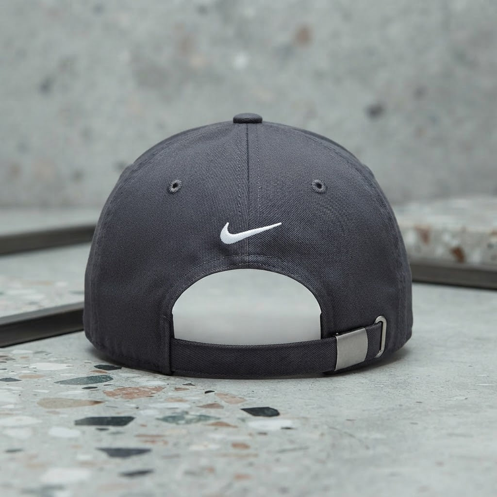 Nike Swoosh Logo Baseball Cap - Charcoal Grey