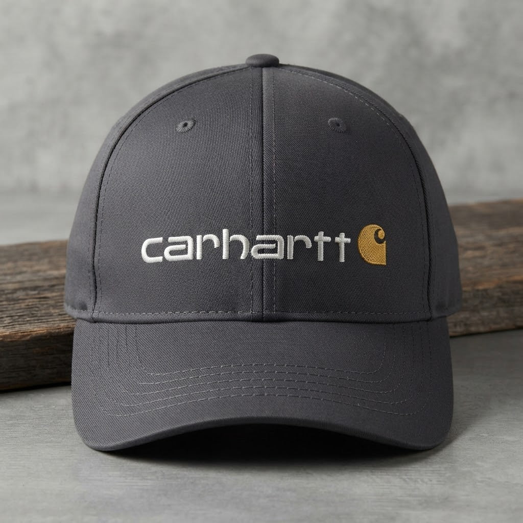 Carhartt Embroidered Logo Baseball Cap - Charcoal Grey