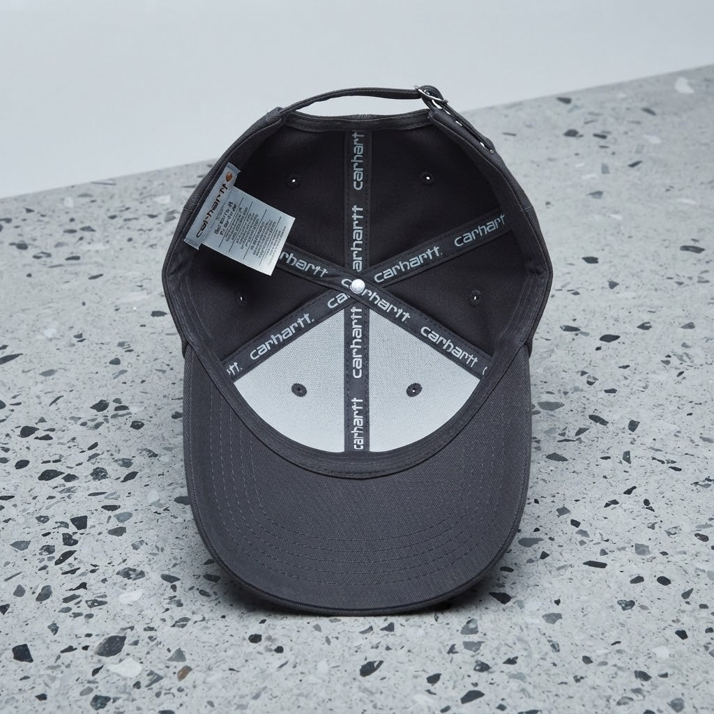 Carhartt Embroidered Logo Baseball Cap - Charcoal Grey