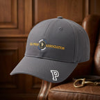 U.S. Polo Gray Baseball Cap – Gold Logo Premium Casual Hat