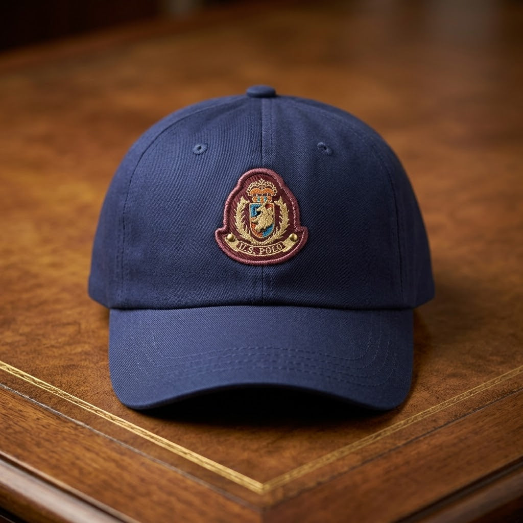 U.S. POLO Navy Blue Premium Cap for Men | Adjustable Baseball Hat