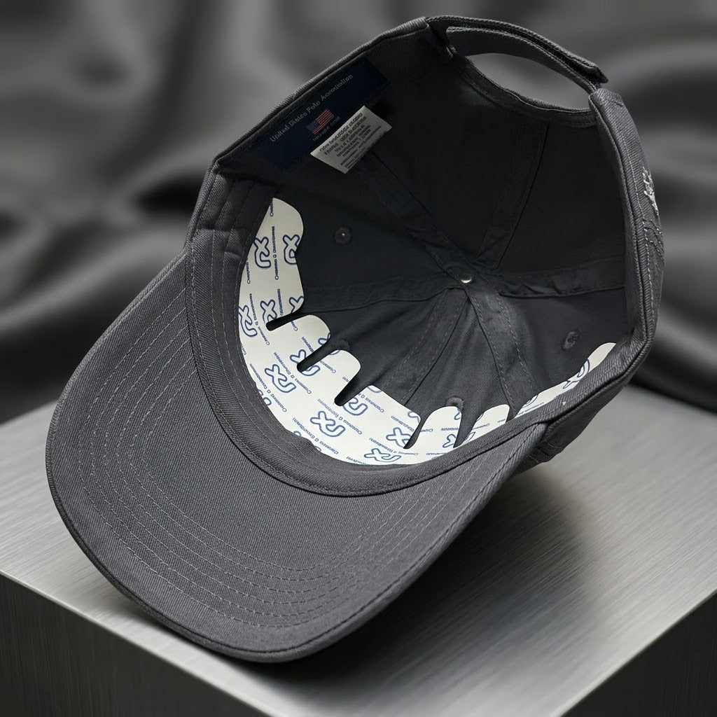U.S. POLO Grey Premium Cap for Men | Adjustable Baseball Hat